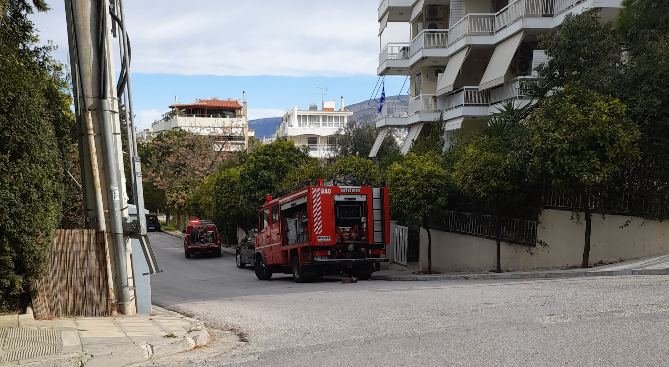 Πυρκαγιά σε μονοκατοικία επί της οδού Προποντίδος στην Αθήνα