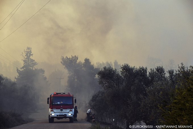 Δασική πυρκαγιά στην Σπάρτη