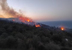 Έσβησε η πυρκαγιά στην Χιο στάχτη 30 στρέμματα.