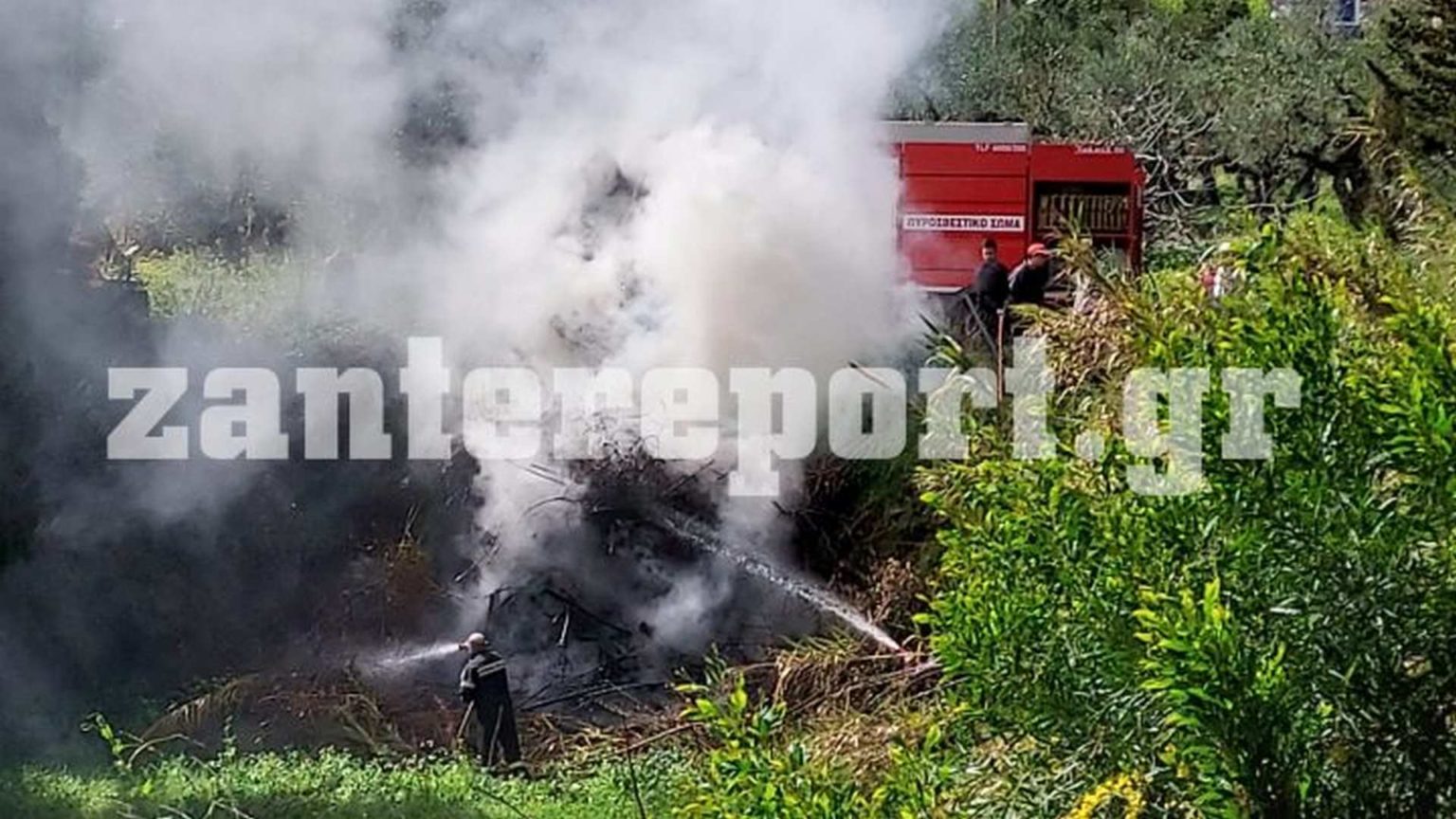 Ζάκυνθος: Πυρκαγιά στη Λιθακιά