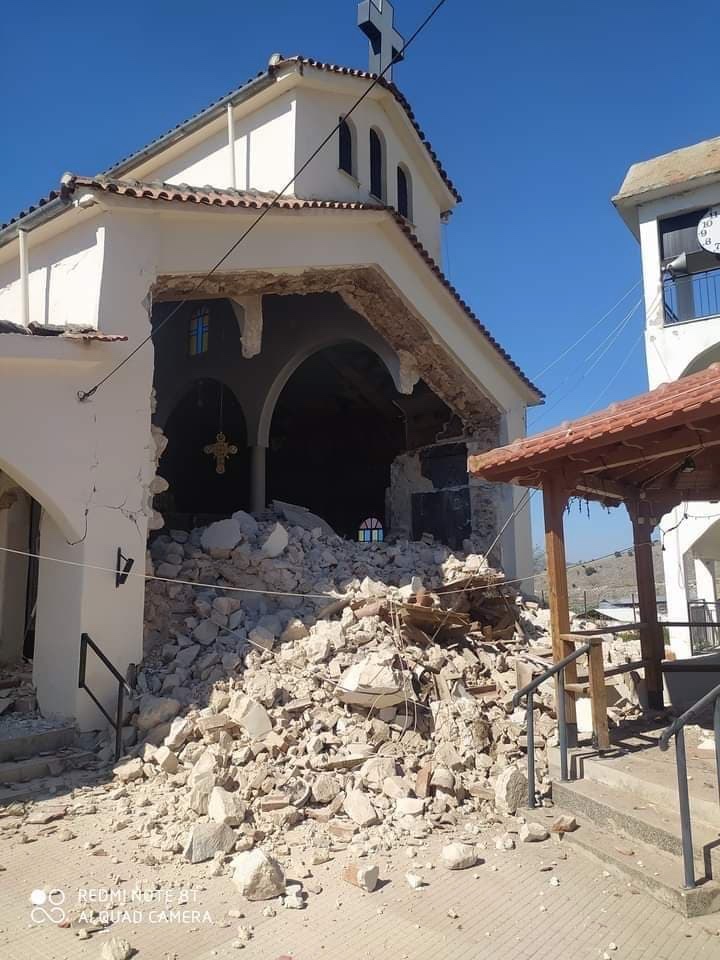 Σεισμός στην Ελασσόνα:Απεγκλωβιστηκε 1 ατομο- Κατέρρευσαν εκκλησία και σπίτι στο Μεσοχώρι