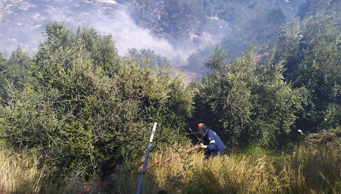 Κρητη - Mεγάλη κινητοποίηση της Πυροσβεστικής για δασική πυρκαγιά