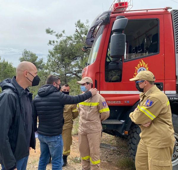 Στην Ιπποκράτειο Πολιτεία ο Νίκος Χαρδαλιάς - Η Π.Π δίπλα στους τοπικούς φορείς για την αντιπυρική προστασία