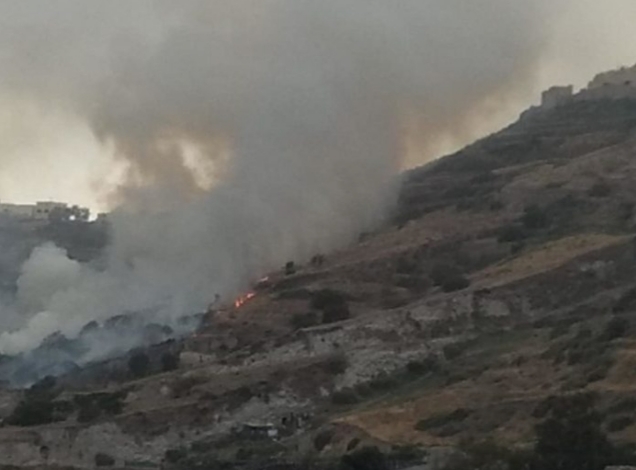 ΕΚΤΑΚΤΟ: Πυρκαγιά στη Σαντορίνη (Φώτο)