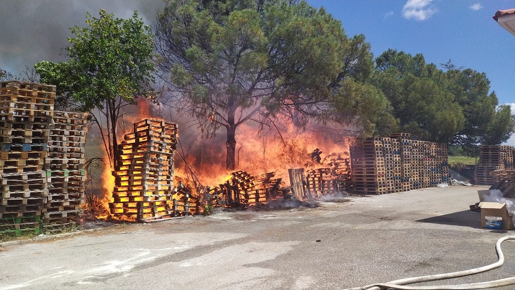 Πυρκαγιά στο μελισσοκομικό συνεταιρισμό Νικήτης στη Χαλκιδική