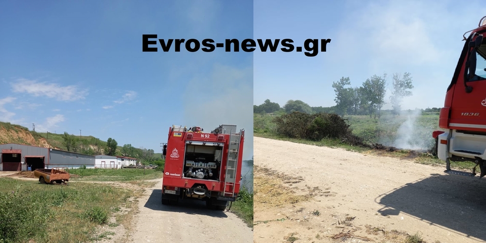 Ορεστιάδα: Πυρκαγιά απείλησε κτηνοτροφική μονάδα στη Νέα Βύσσα