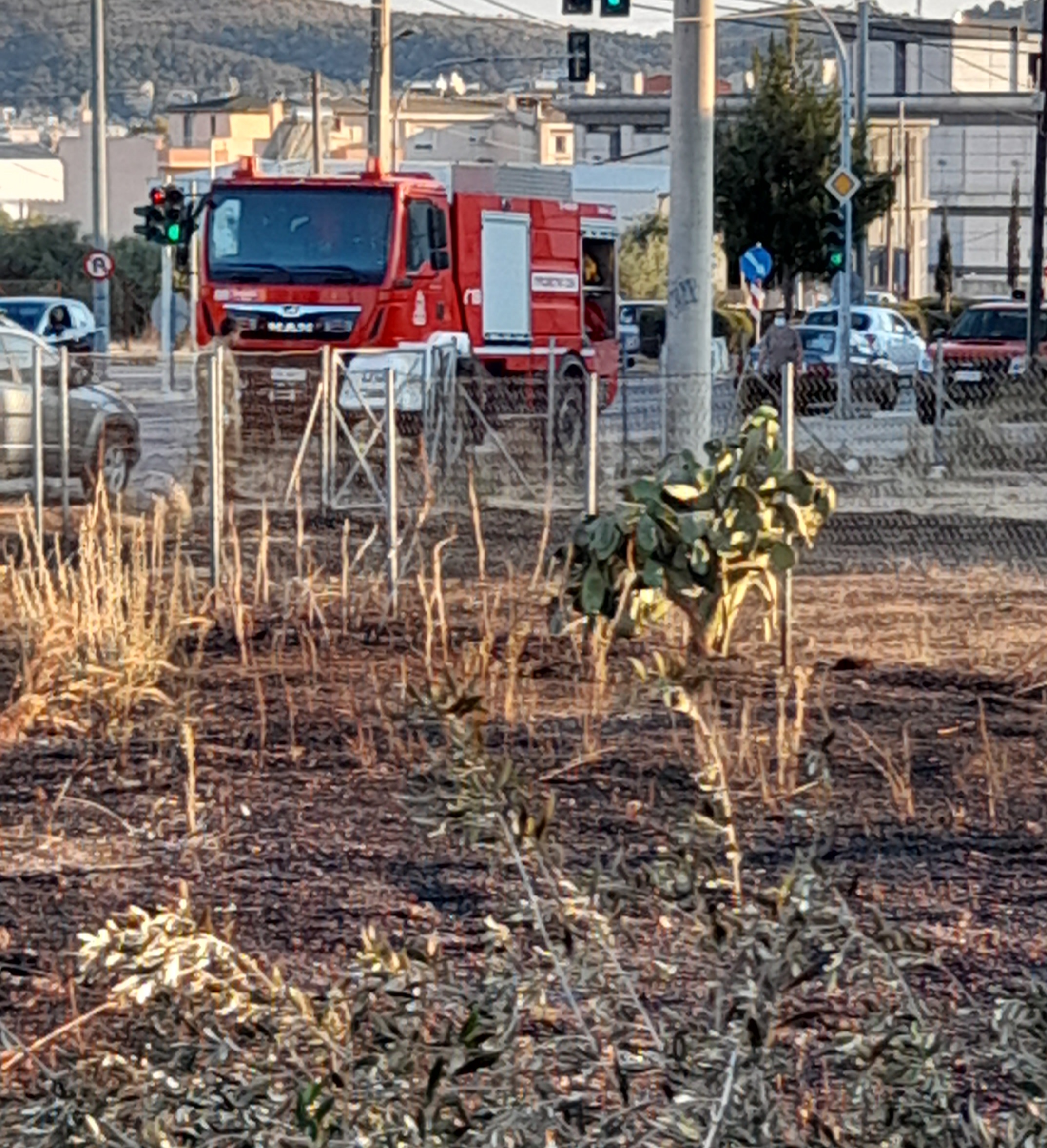 Φωτογραφικό υλικό από την πυρκαγιά στην βάρη Αττικής