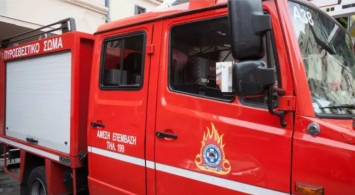 Προσωρινή στέγη του πυροσβεστικού κλιμακίου Αγίου Γεωργίου Νηλείας