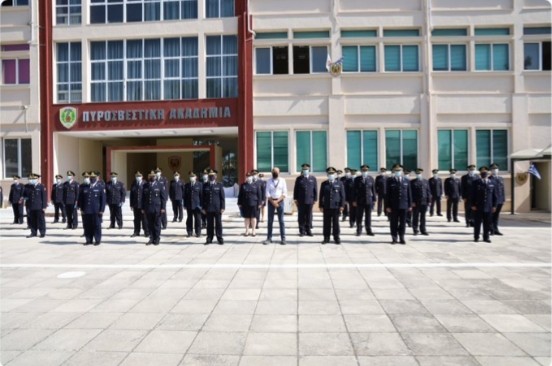 Τελετή απονομής πτυχίων Β΄ τμήματος 27ης Ε.Σ. της Σχολής Επιμόρφωσης και Μετεκπαίδευσης Αξιωματικών του Πυροσβεστικού Σώματος