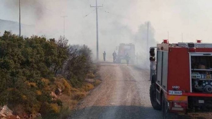Πυρκαγιά εν υπαίθρω πλησίον του παλιού αεροδρομίου στο Λέχαιο Κορινθίας Πυρκαγιά εν υπαίθρω πλησίον του παλιού αεροδρομίου στο Λέχαιο Κορινθίας