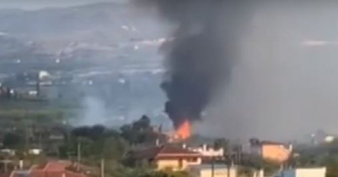 Πυρκαγιά σε αγροτοδασική έκταση στο Κίατο Κορινθίας