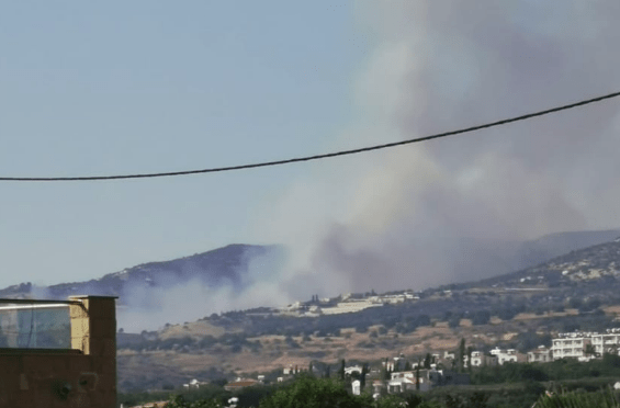 Μεγάλη πυρκαγιά στην Πάφο - Εκκενώνεται η Ακουρσός (Φώτο)