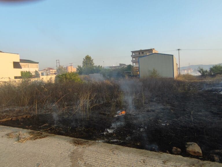 Πυρκαγιά εν υπαίθρω σε κατοικημένη περιοχή στο Αγρίνιο