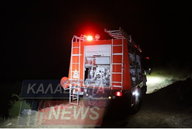 Πυρκαγιά σε δασική έκταση στην περιοχή αροανία στα Καλάβρυτα