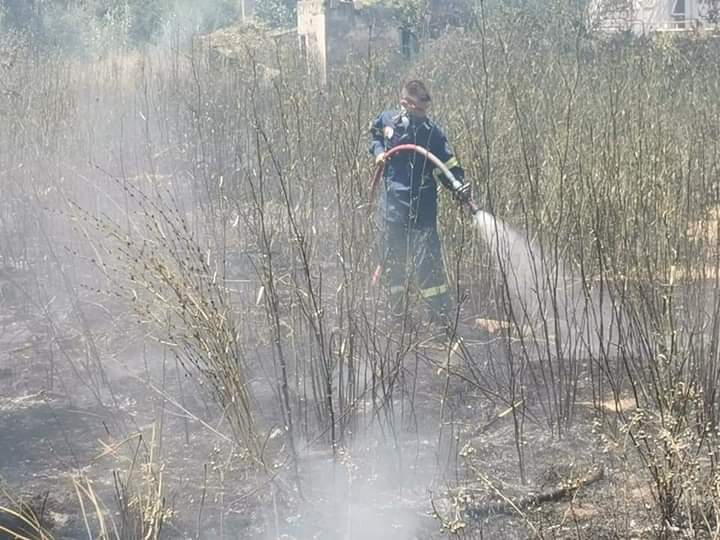 Πυρκαγιά σε οικοπεδικό χώρο στο Χαλάνδρι Αττικής.(φωτο)