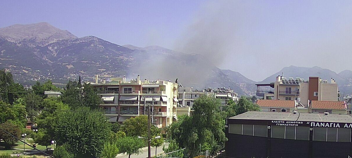 Πυρκαγιά σε αγροτοδασική έκταση στον Ελεκίστρα Αχαΐας (Φώτο)