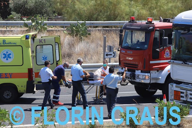 Τροχαίο ατύχημα με 2 νταλίκες στην εθνική οδό Αθηνών - Κορίνθου