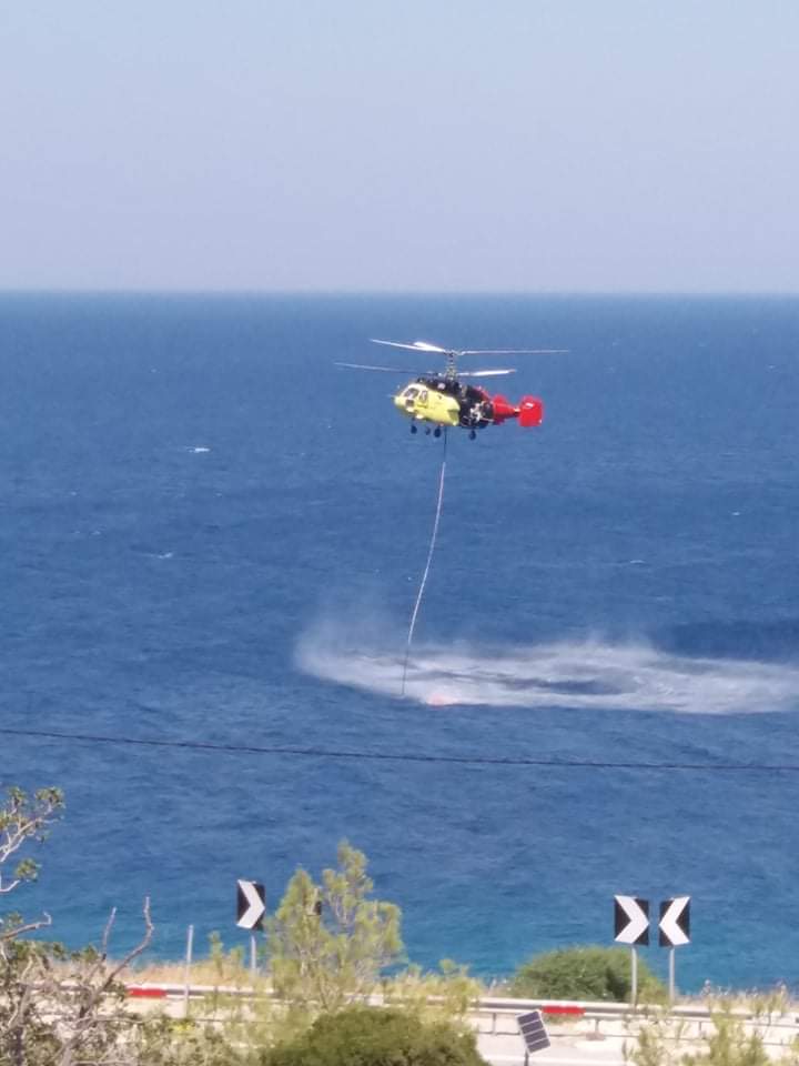 Πυρκαγιά ΤΩΡΑ σε δασική έκταση στην περιοχή Βουρλιώτες Σάμου (Φώτο)