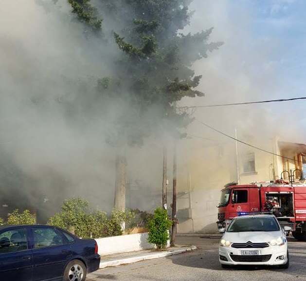 Πυρκαγιά σε οικία στην Ηγουμενίτσα.Ηλικιωμένη γυναίκα μεταφέρθηκε σε ασφαλές σημείο
