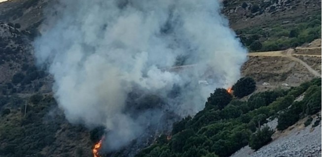 Πυρκαγιά σε δασική έκταση στο Λασίθι – Επιχειρεί η πυροσβεστική