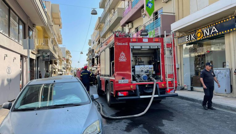 Πυρκαγιά σε διαμέρισμα σε πάροδο της Λ. Κνωσού στο Ηράκλειο