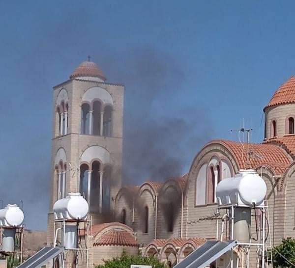 Πυρκαγιά εντός του Ναού Μεταμόρφωση τού Σωτηρος στον Συνοικισμο Ανθούπολης Πυρκαγιά εντός του Ναού Μεταμόρφωση τού Σωτηρος στον Συνοικισμο Ανθούπολης