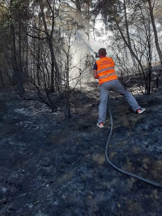 Φωτογραφικό υλικό από την πυρκαγιά στην Κομοτηνή