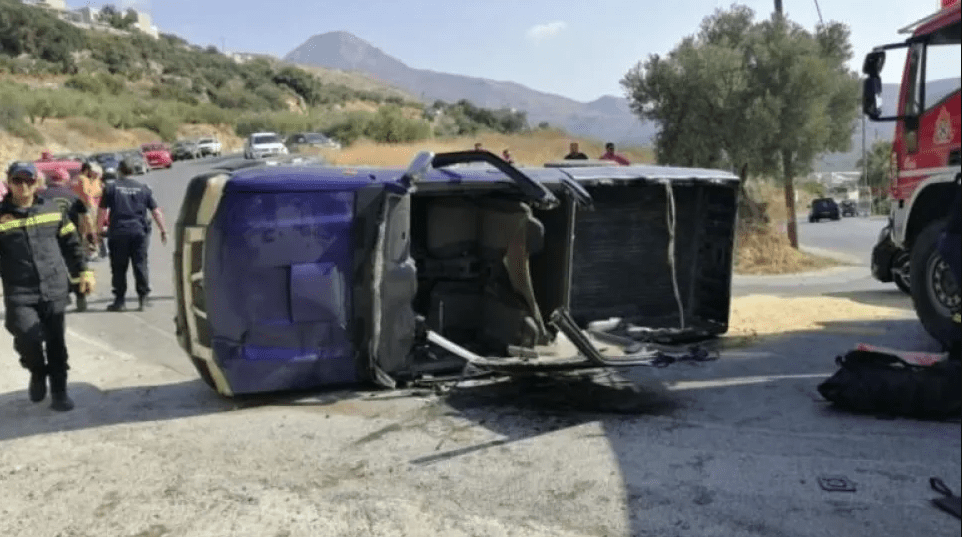 Κρήτη: Νεκρός 60χρονος σε τροχαίο - Ανατράπηκε το αγροτικό όχημα του