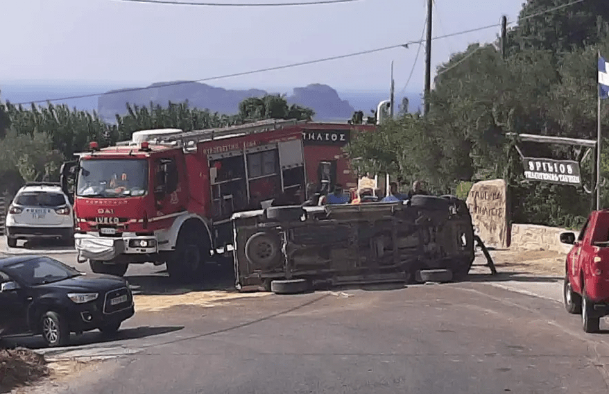 Κρήτη: Νεκρός 60χρονος σε τροχαίο - Ανατράπηκε το αγροτικό όχημα του