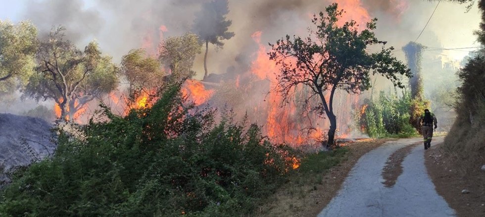 Υπο έλεγχο η πυρκαγία στη Ζάκυνθο - Προσήχθη ύποπτος για την πυρκαγιά στο Αργάσι