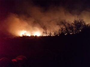 Δασική πυρκαγιά σε εξέλιξη στην περιοχή λευκές στην Κεφαλονιά