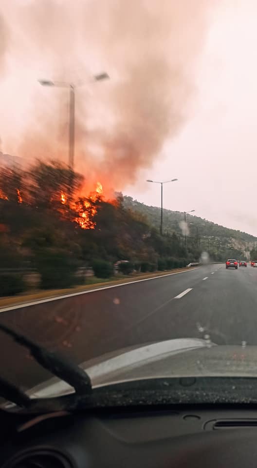 Κερατσίνι: Πυρκαγιά στο Σχιστό από κεραυνό (φωτό)