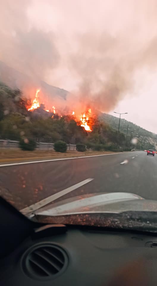 Κερατσίνι: Πυρκαγιά στο Σχιστό από κεραυνό (φωτό)