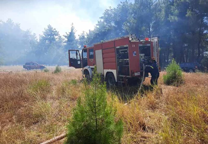 Τέθηκε υπό έλεγχο η πυρκαγιά στη Νυμφαία Κομοτηνής
