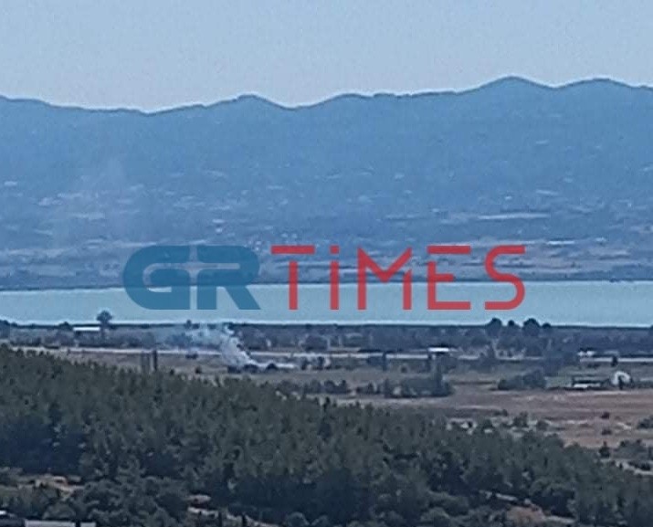 Πυρκαγιά σε χαμηλή βλάστηση κοντά στην Ανάληψη Θεσσαλονίκης (Φώτο)