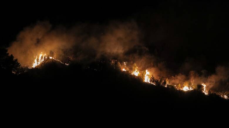 Συναγερμός στην Πυροσβεστική για πυρκαγιά μεταξύ Σκλήθρου και Έλαφου