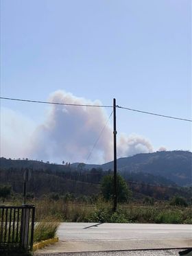 Μεγάλη πυρκαγιά ΤΩΡΑ σε δασική έκταση στην περιοχή Αβραμιάνικα Ανατολικής Μάνης (Φωτο)