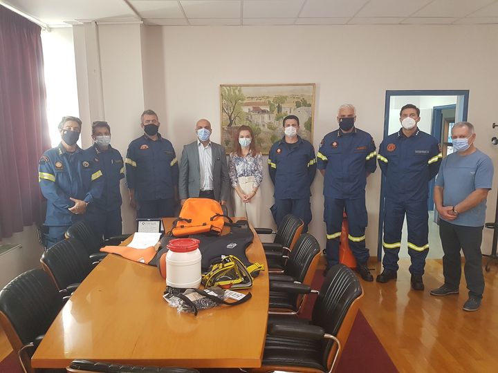 Δωρεά εξοπλισμού για φαράγγια και ορμητικά νερά για τις ανάγκες της 8ης ΕΜΑΚ Θεσσαλίας από το Δήμο Αλμυρού.