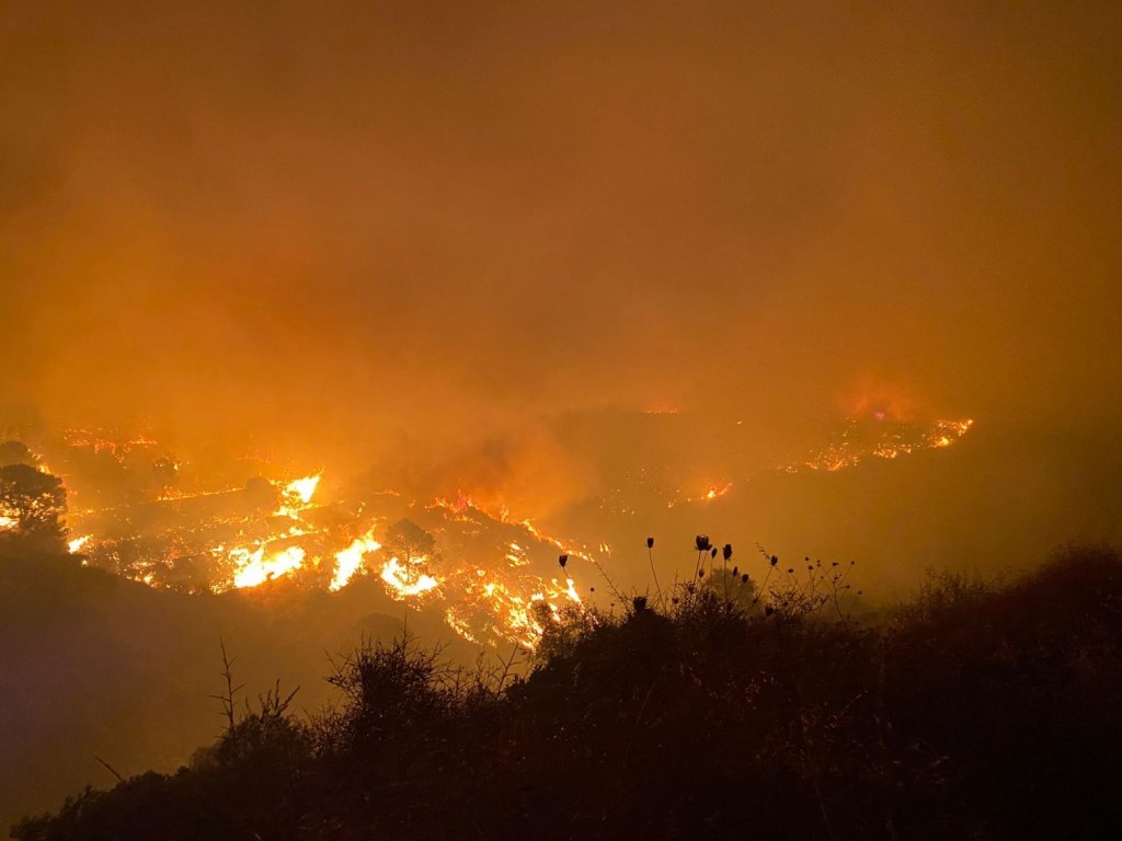 Μεγάλη πυρκαγιά στο θέρετρο Εστεπόνα στην Ισπανία – 500 άνθρωποι εγκατέλειψαν τις εστίες τους