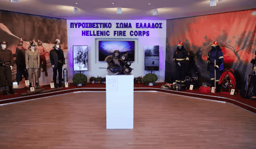 Εγκαίνια του Πληροφοριακού Κέντρου του Πυροσβεστικού Σώματος στην 85 Διεθνή Έκθεση Θεσσαλονίκης.