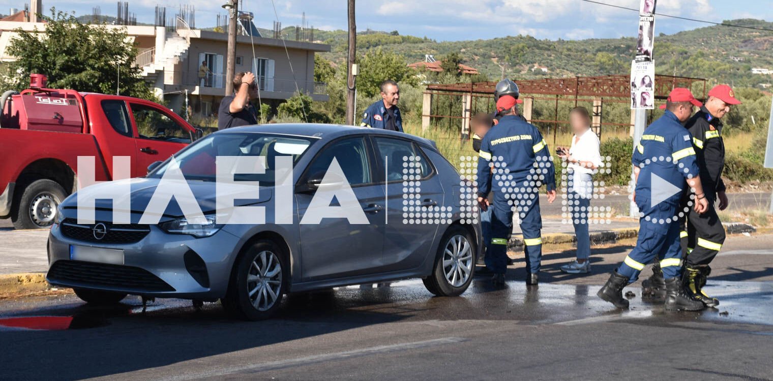 Πυρκαγιά σε Ι.Χ όχημα στην Ε.Ο. Πατρών - Πύργου