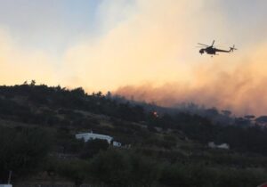 Ενισχύονται η δυναμεις στην δασική πυρκαγιά στην Κάρπαθο.(φωτό)