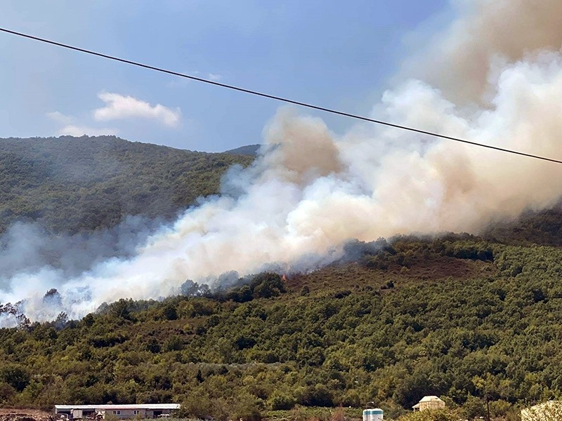 Βάρδα: Ξανά πυρκαγιά στο Συρμπάνι