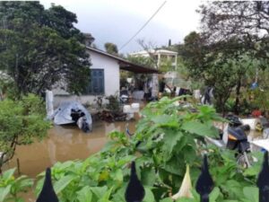 Κέρκυρα : Πλημμύρισαν σπίτια στην Χρυσηίδα