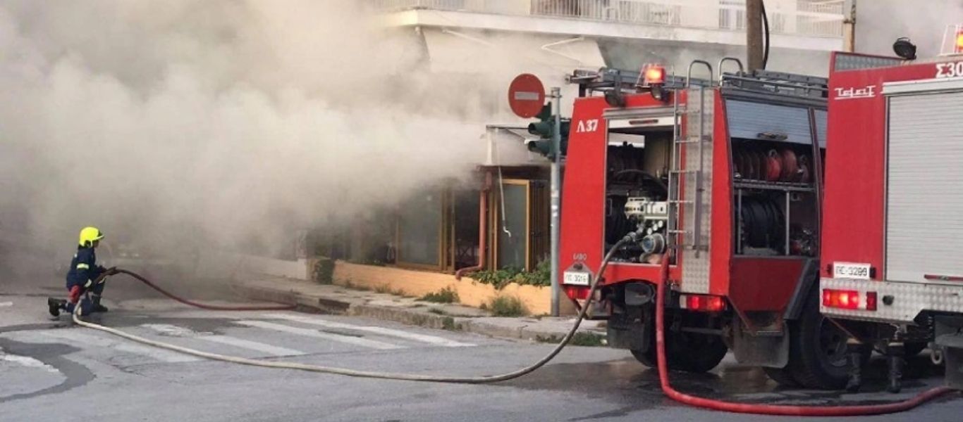 Αναστάτωση από πυρκαγιά σε ταβέρνα στο Ρεθύμνο Κρήτης