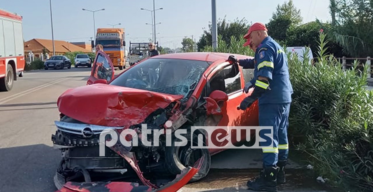 Σφοδρό τροχαίο στην Ε.Ο. Πατρών - Πύργου με τρεις τραυματίες