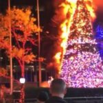 Νέα Υόρκη: Μεγάλη φωτιά στο γιγαντιαίο χριστουγεννιάτικο δέντρο του Fox News (Βίντεο)