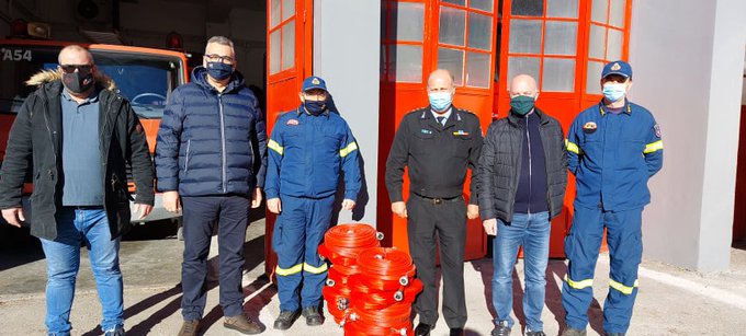 Εξοπλισμό δασοπυρόσβεσης δώρισε το Επιμελητήριο Σερρών στην Πυροσβεστική Υπηρεσία Σερρών