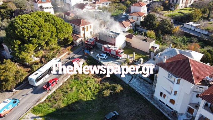 Πυρκαγιά σε μονοκατοικία στα Άνω Λεχώνια Βόλου - Νεκρή ανασύρθηκε ηλικιωμένη