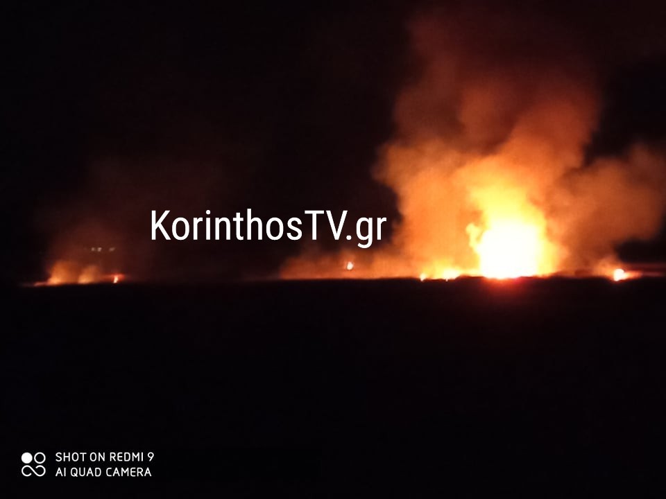 ΤΩΡΑ: Πυρκαγιά ξέσπασε σε καλαμιές στη λίμνη Στυμφαλία (Βίντεο & Φωτό)